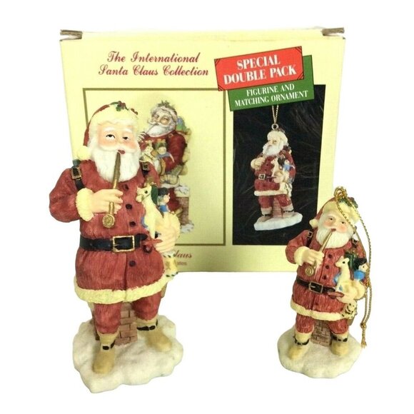 The International Santa Claus Collection United States Figurine & Ornament Set - Picture 1 of 11